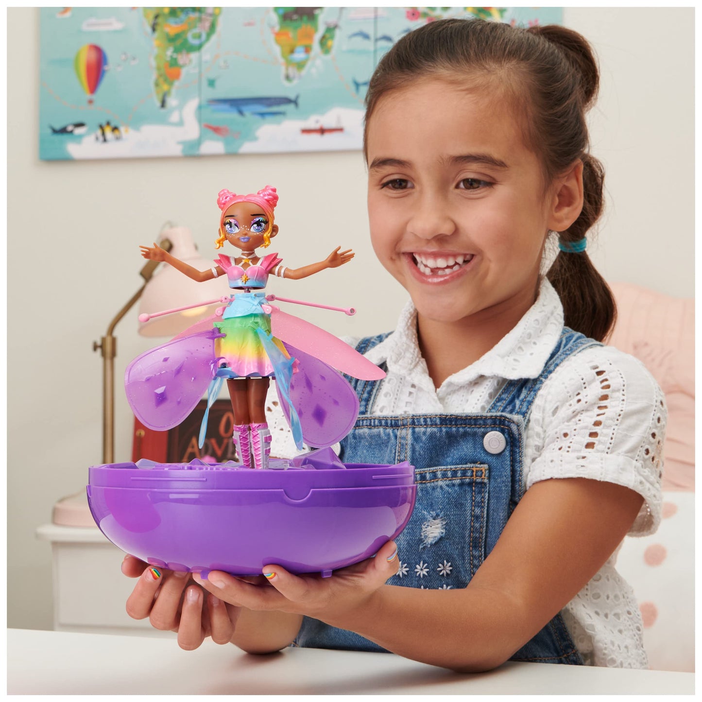 Hatchimals Pixies, Crystal Flyers Rainbow Glitter Idol Magical Flying Toy Doll With Lights, Girls Gifts, Kids Toys For Girls Ages 6 And Up