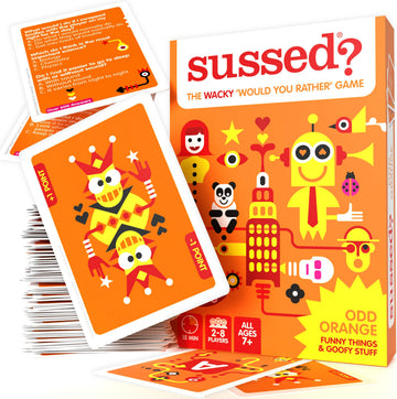 SUSSED Wacky Would You Rather Card Game | Travel-Friendly | Ages 7+ | Orange Deck | All Sorts Vol.2