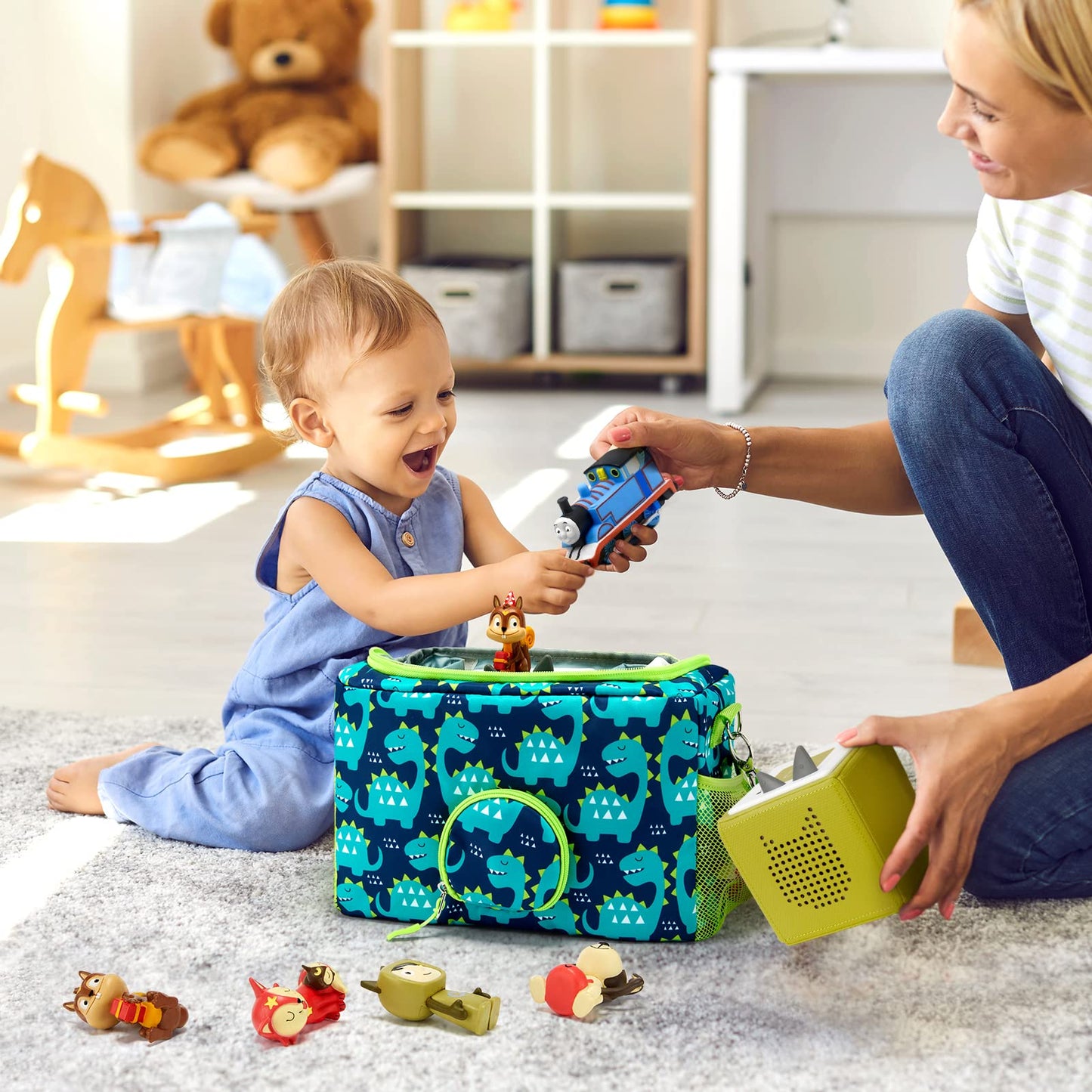 Maidmax Portable Carrying Case Compatible With Tonies Kids Audio Player Starter Set And Tonies Figures Characters, Carrying Box