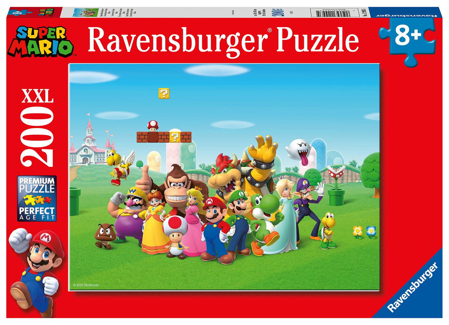 Ravensburger Super Mario 200 Piece Jigsaw Puzzles For Kids Age 8 Years Up - Extra Large Pieces