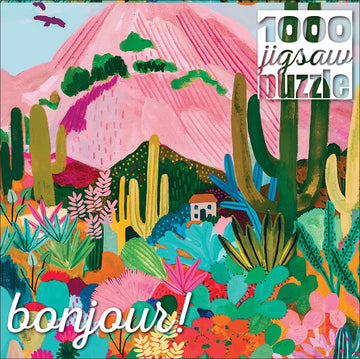 Buffalo Games 1000 Piece Jigsaw Puzzle - Cactus Mountain AZ - Large Multicolor Paper Puzzle - Model 13703 for Adults