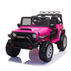 Tobbi 12V Kids Ride On Car, Electric Vehicles Jeep Car With Remote Control, Music, Mp3 Player, Lighting, Rose Red
