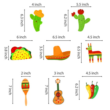 Kristin Paradise 30Ct Mexican Hanging Swirl Decorations, Fiesta Cinco De Mayo Party Supplies, Taco Twosday Birthday Theme, First