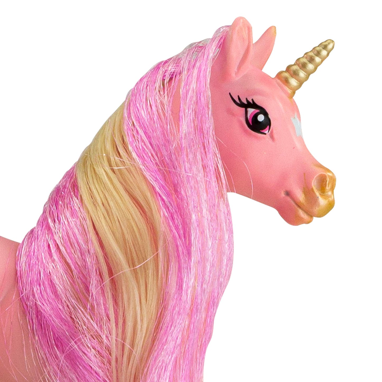 Breyer Horses Mane Beauty Li'L Beauties | Stardust - Unicorn | Brushable Pink And Gold Mane And Tail | 4.25'' L X 3.25'' H | Mod