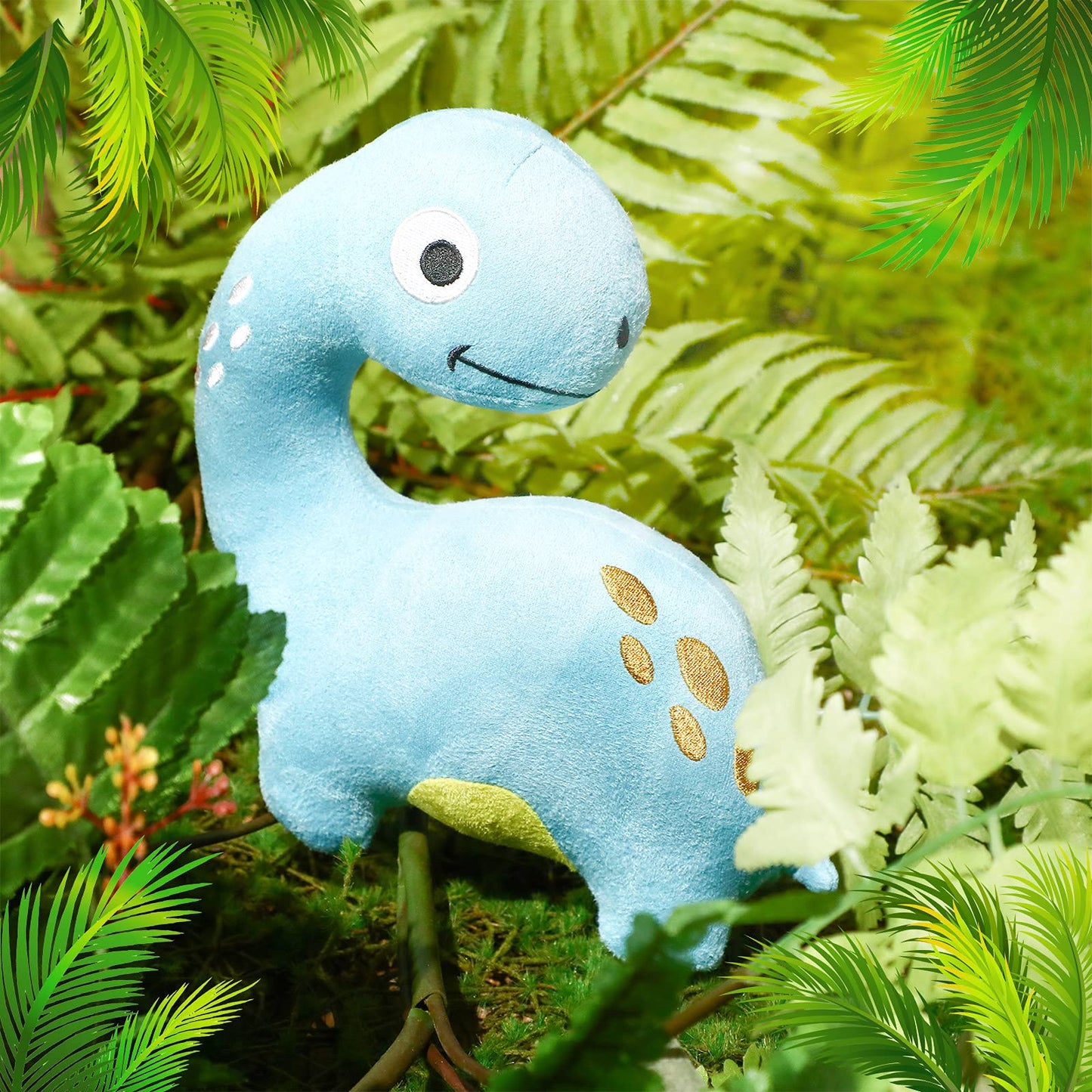 4 Packs Dinosaur Stuffed Animal Cute Dinosaur 9 Inch Plush Toys Adorable Soft Toy For Kids Baby Birthday Party Favors