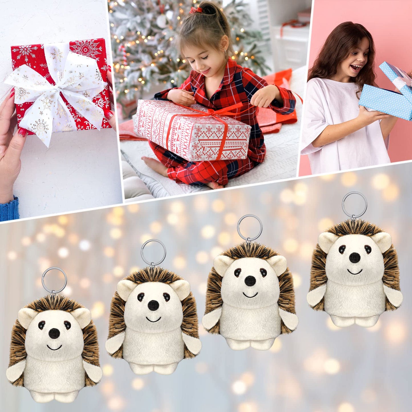 12 Pcs Mini Hedgehog Bulk Plush Stuffed Animal 4 Inch Hedgehog Plush Stuffed Toy Easter Decoration Diy Keychain Accessories Kid
