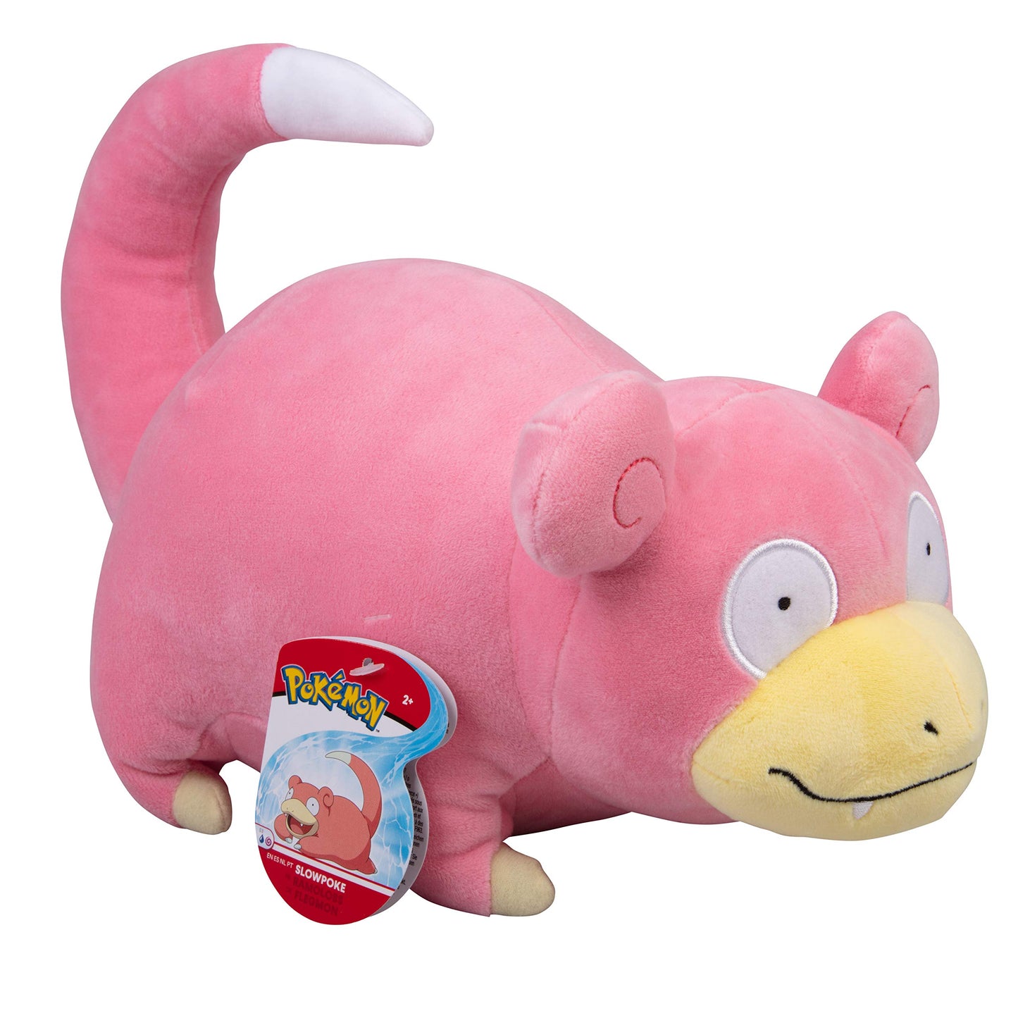 Pokemon 12" Slowpoke Plush - Soft Pink Stuffed Animal Toy, Officially Licensed, Great Gift for Kids & Fans of Pokemon