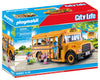 Playmobil School Bus with 4 Figures, Multicolor, Plastic, Model 70983, TU Size