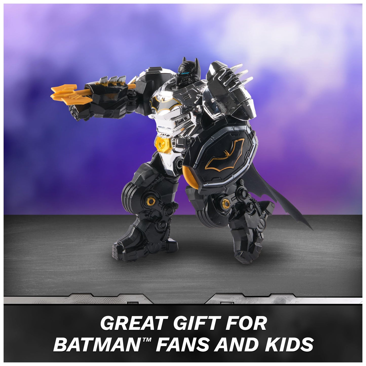 Spin Master DC Comics Batman Action Figure 6-Inch with Mini Figure, Blaster & Armor Suit, Multicolor, Model 6071723