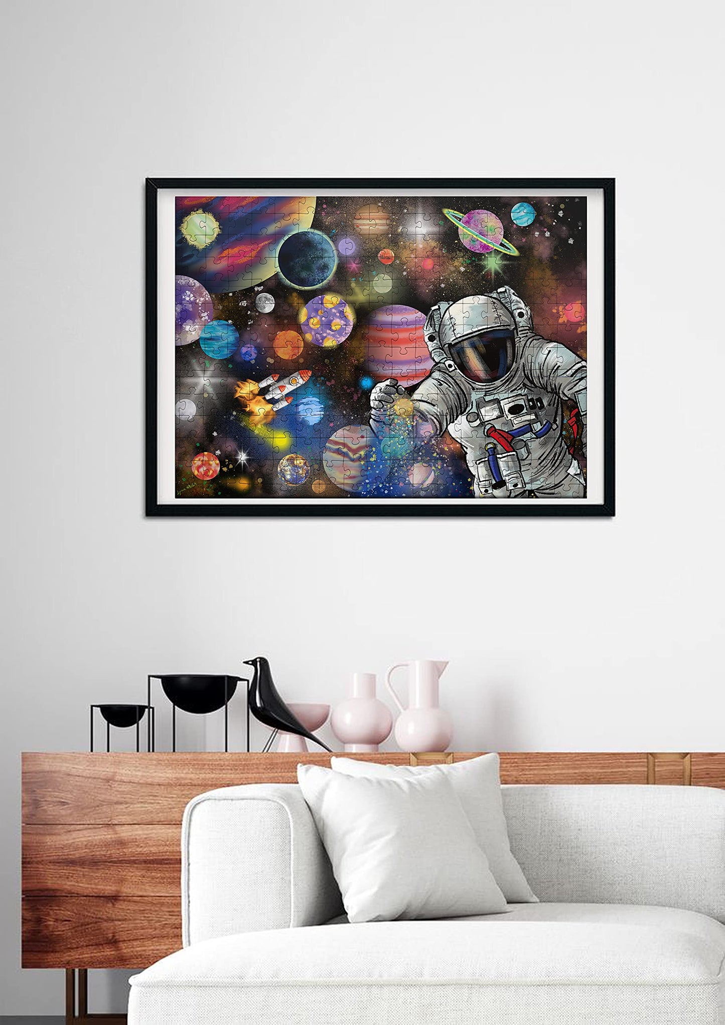 Antelope - 1000 Piece Puzzle For Adults, Space Travel Jigsaw Puzzle 1000 Pieces By Lynn Weilin, 29.5In X 20.5In, Thick, Sturdy Pieces, Planets In Space Jigsaw Puzzle