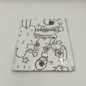 OHOME St. Patricks Day Giant Coloring Poster/Tablecloth - St Patricks Day Decorations - 30 x 72 Inches Jumbo Paper Coloring Ban