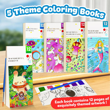 Paint with Water Books for Kids Ages 3-5,Water Coloring Book Mess Free Coloring for Toddlers 2-4,Creative Arts and Crafts & Airp
