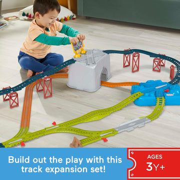 Thomas & Friends Toy Train Tracks Set, Connect & Build Bucket, 34-Piece Expansion Pack for Diecast & Motorized Trains, Age 3+ Ye