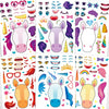 Aowplc Unicorn Stickers 42 Sheets Make Your Own Unicorn Stickers Fantasy Kids Unicorn Party Favors Supplies