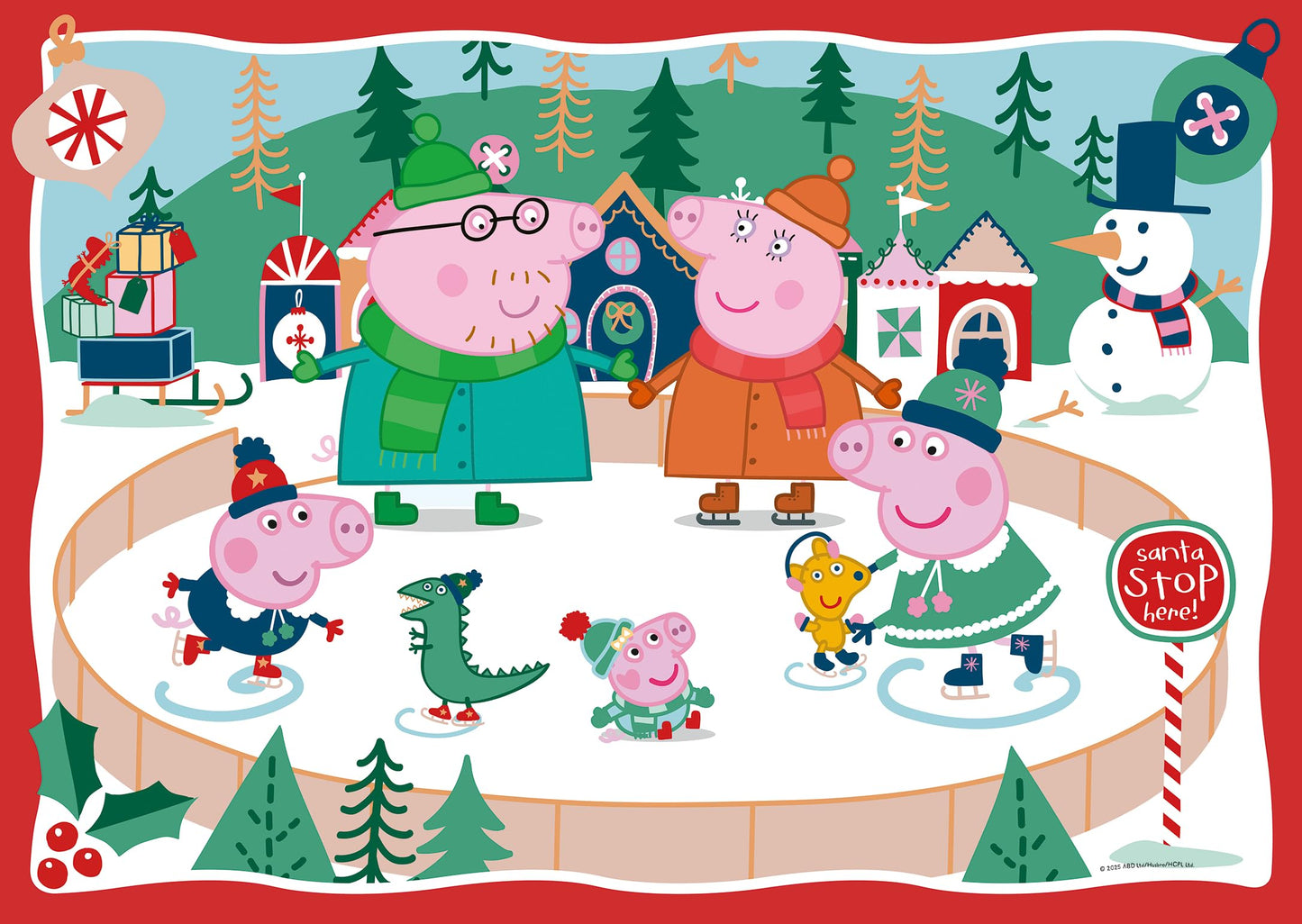 Ravensburger Peppa Pig Christmas 24 Piece Giant Floor Puzzle