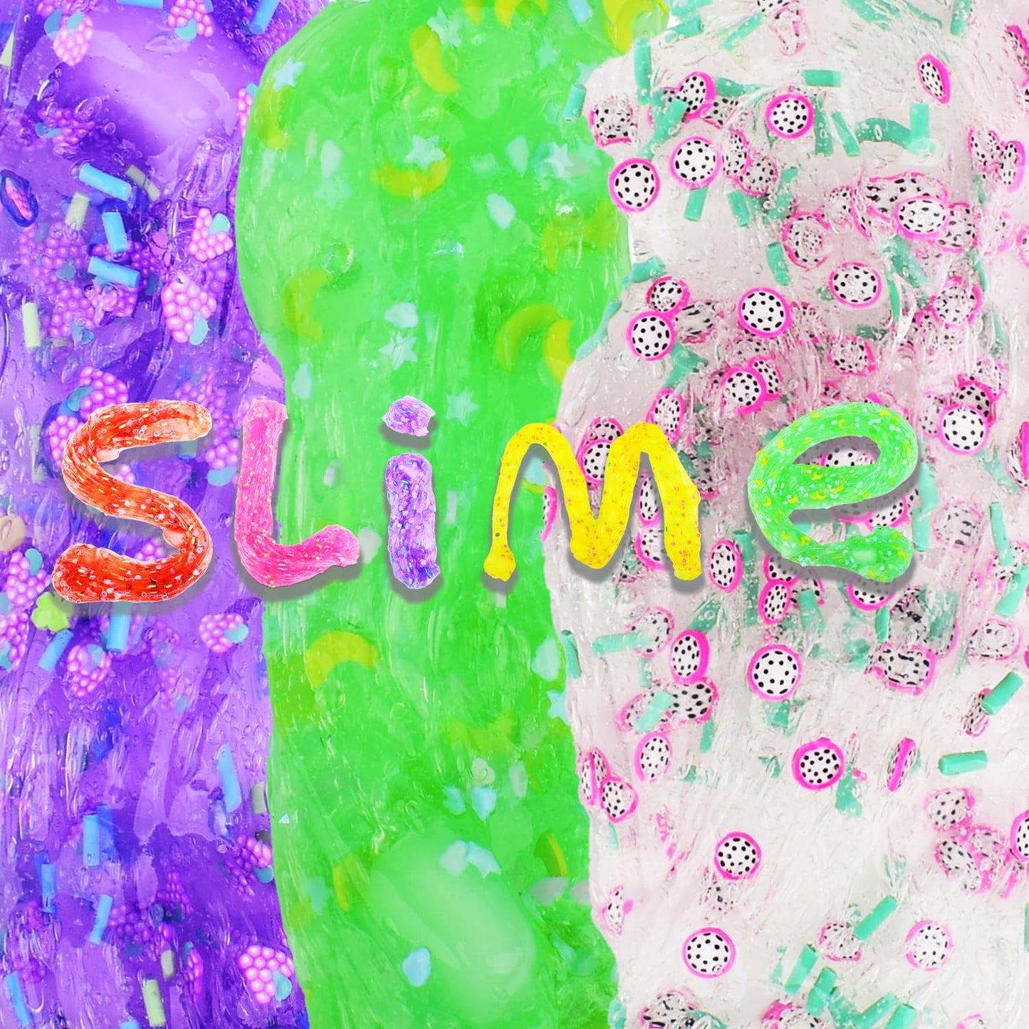 6 Pack,Fun Slime Crystal Clear Slime Kit,Super Soft And Non-Sticky, Diy Crunchy Slime Toy For Kids, Boba Slime Party Favors For