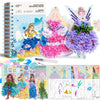Magic 4 In 1 Poke In Art Kits For Girls, Pretty Princess Game With Princess Stickers, Watercolor Paint, Diamond Art Crafts For Kids Ages 4-8, Diy Activity Easter Gifts For 4 5 6 7 8+ Year Old Girls