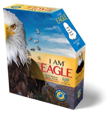 Madd Capp Puzzles - I Am Eagle - 550 Pieces - Animal Shaped Jigsaw Puzzle