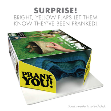 Prank Pack, Hide A Poo Prank Gift Box, Wrap Your Real Present In A Funny Authentic Prank-O Gag Present Box | Novelty Gifting Box For Pranksters