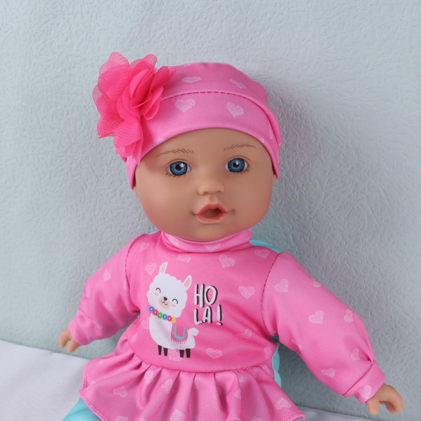 Haveahug 13'' Soft Doll With Carry On Backpack Carrier, Briefcase Pocket For Doll Accessories And Clothing (Lalpaca Backpack)