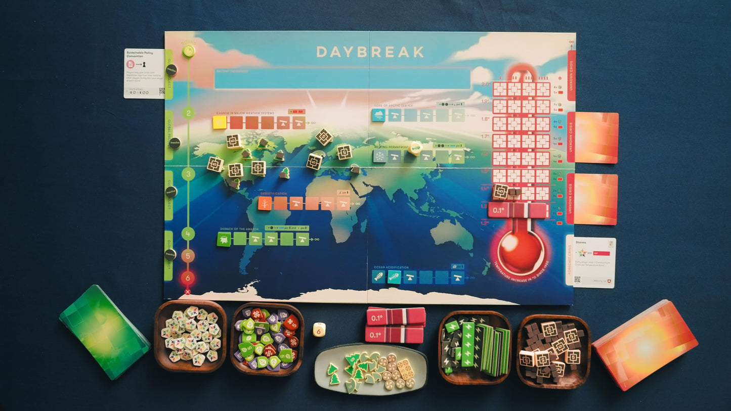 CMYK CMYK Daybreak Game - Cooperative, Cardboard, One Size, Brown, Model: CMYKDAYBREAK, Stop Climate Change