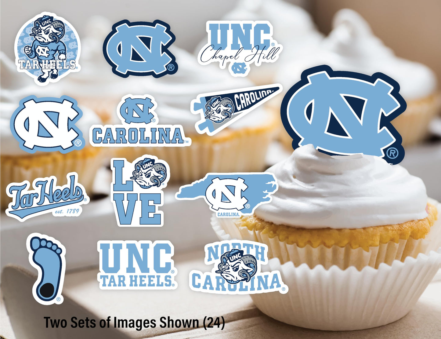 North Carolina Party Supplies (42 Pieces) University Of North Carolina Graduation, Tailgating, Birthday Party Decorations Unc Ta
