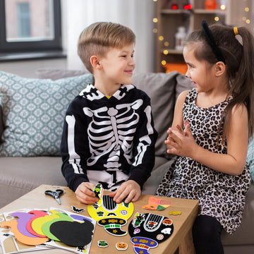 Fennoral 12 Pack Halloween Craft Kit For Kids Make You Own Witch House Foam Stickers Ornament Diy Arts And Crafts For Kids Girls