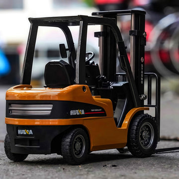 Gemini&Genius 1/50 Scale Diecast Forklift Truck Toys Engineering Vehicle Fork Truck Construction Alloy Warehouse Vehicle Models