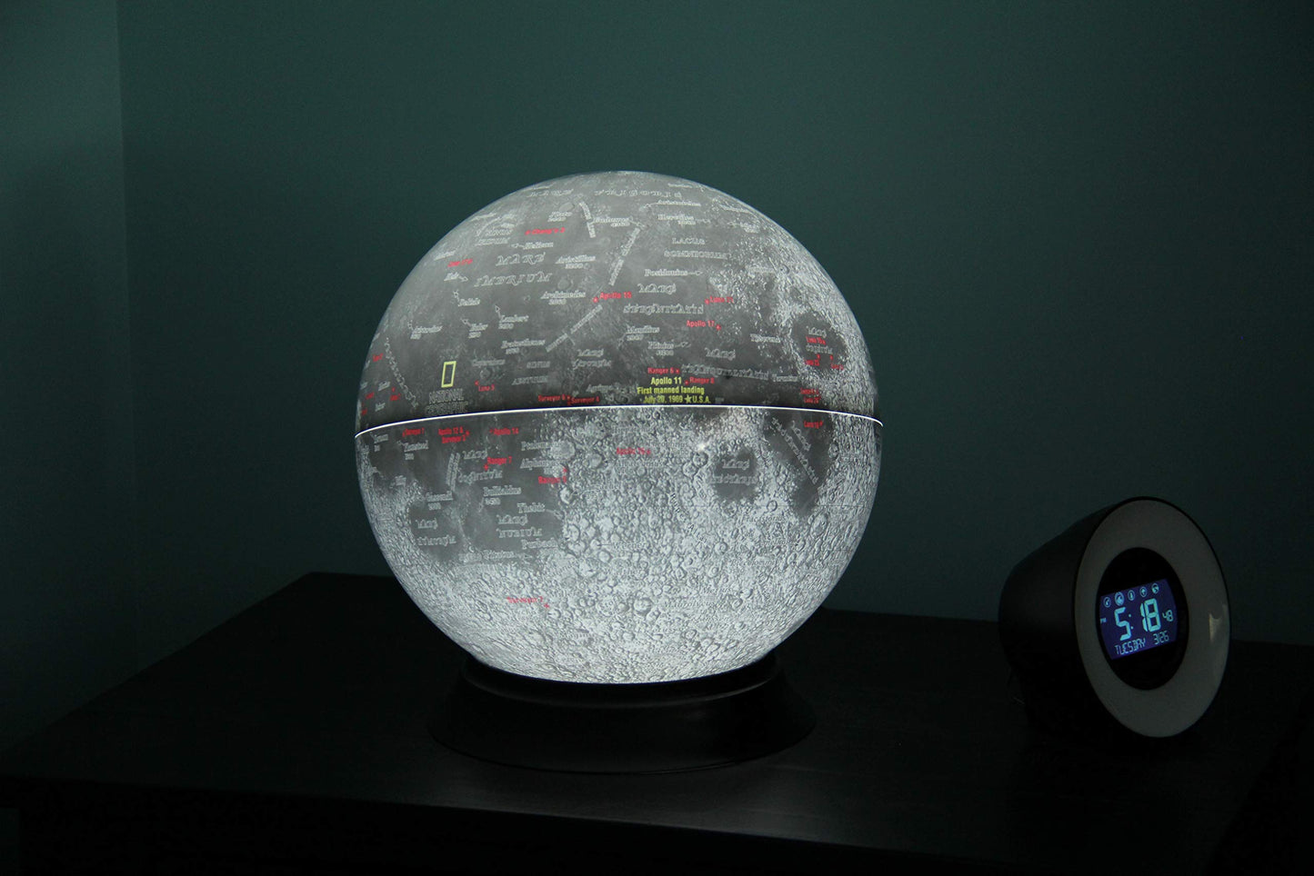 National Geo Illuminated Moon Globe