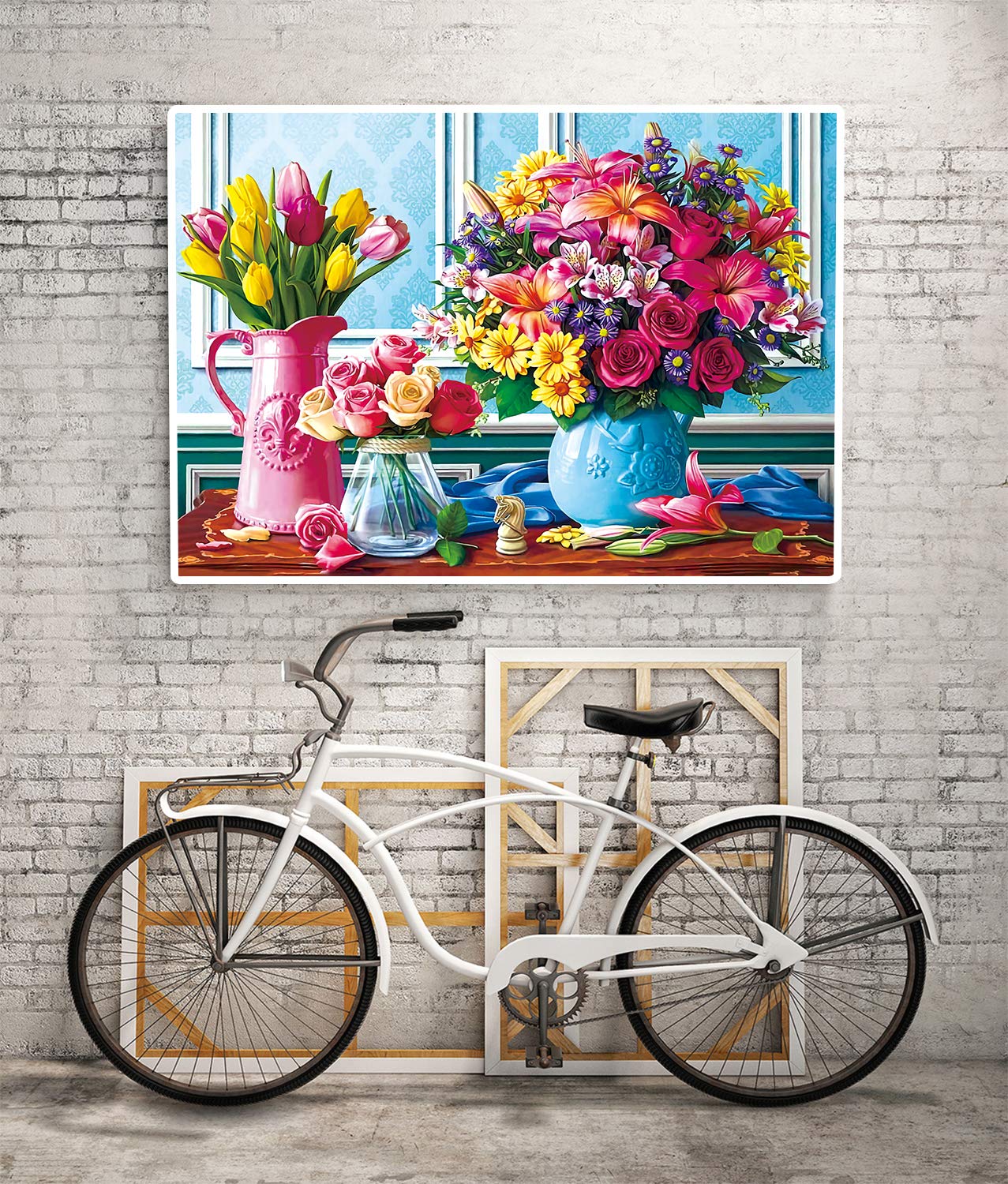 Jigsaw Puzzles 1000 Pieces For Adults Spring Flowers, Puzzle Gifts For Women & Mom, Grandmother, Birthday Christmas Valentines Jigsaw Puzzles For Adults 1000 Pieces And Up