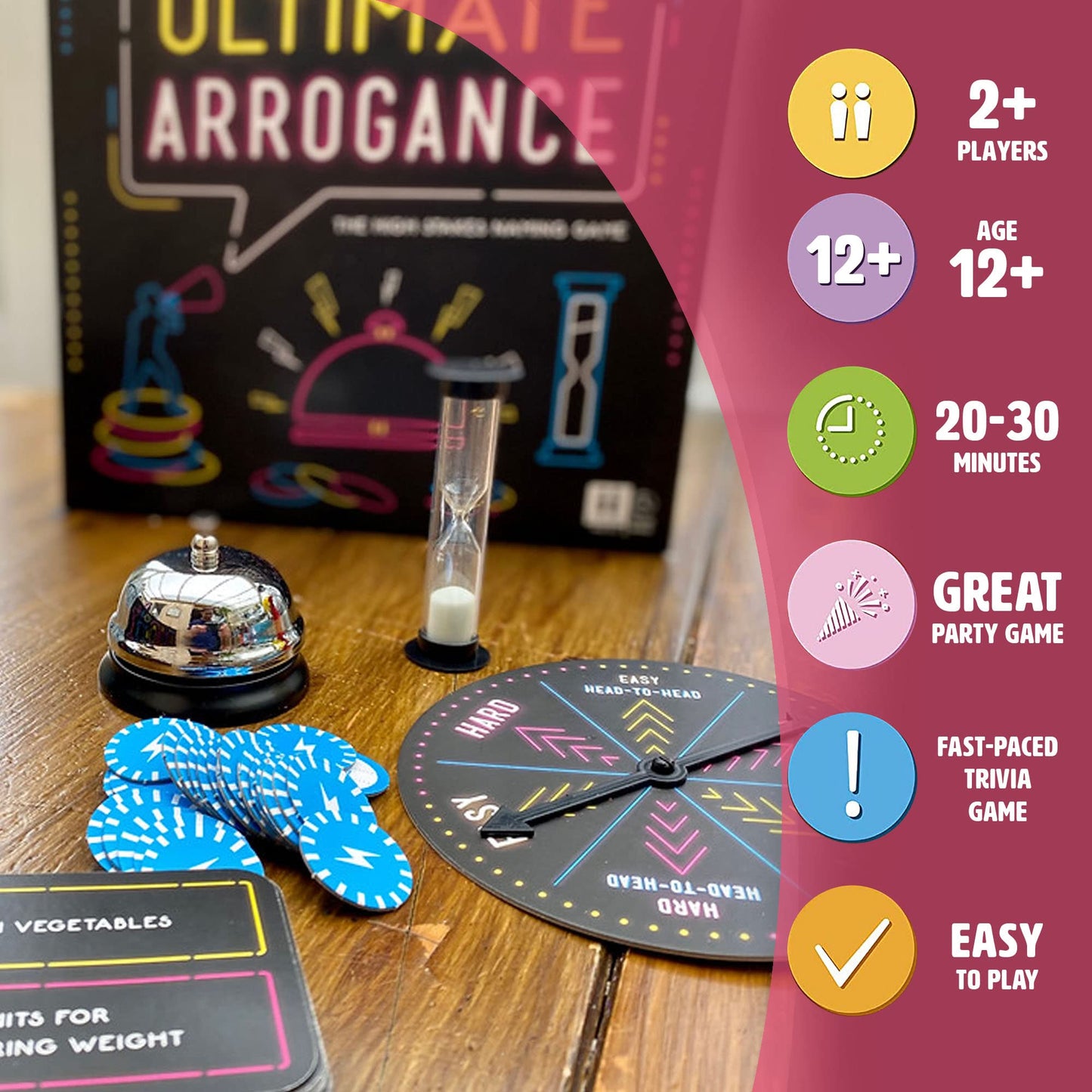 Ginger Fox - Ultimate Arrogance Game. A Bluffing And Deception Game Under Time Pressure. Card Games For Game Nights, Hangouts And More. Fun Family Games For Ages 12 And Over.