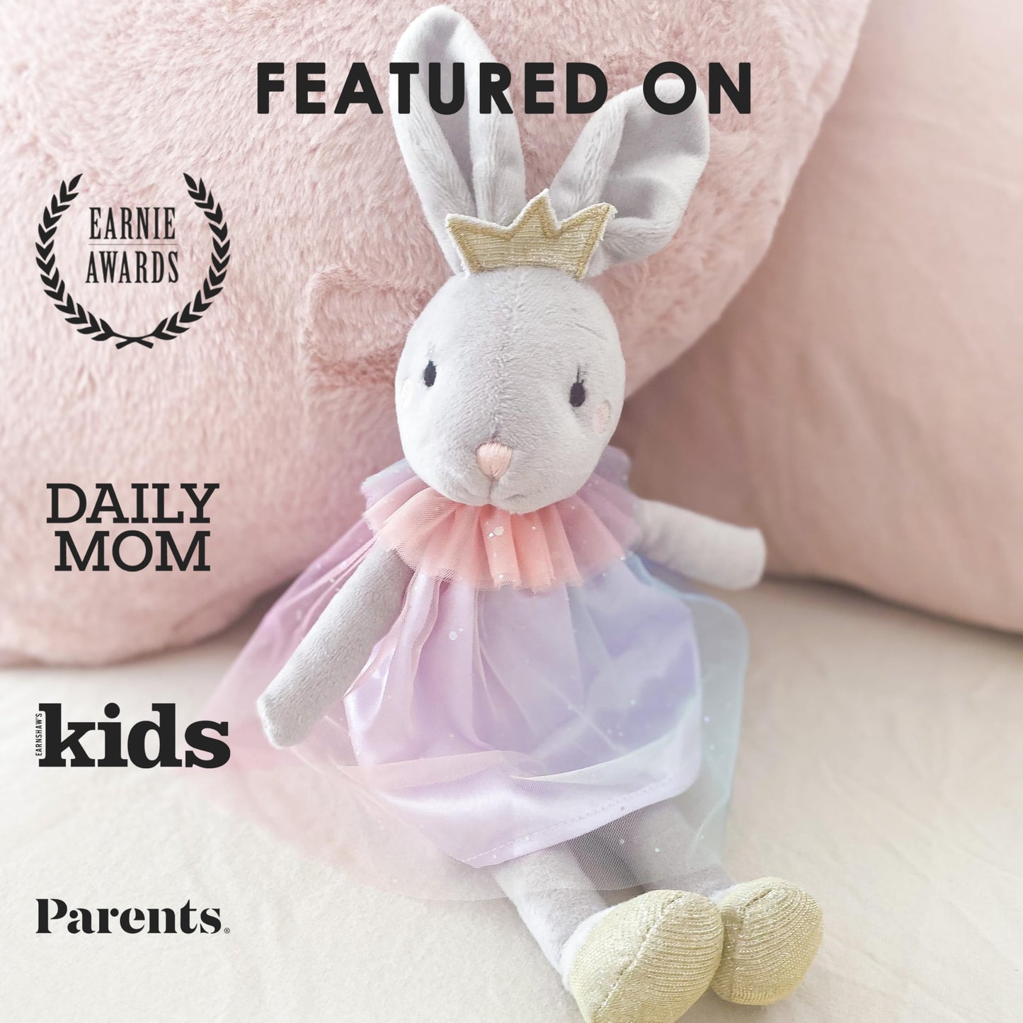 Mon Ami Skyla The Bunny Stuffed Doll - 12'', Soft & Cuddly Plush Animal Doll, Use As Toy Or Room D Cor, Easter For Kids Of All