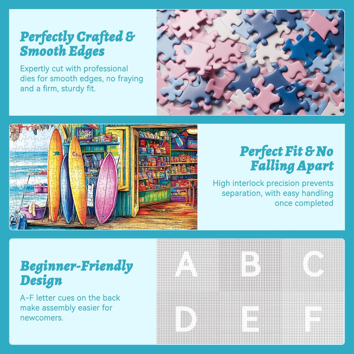 500 Piece Puzzles for mature-themeds Seaside Souvenir Shop Jigsaw Puzzle with Surfboards mature-themed Jigsaw Puzzle for Relaxation and Gift Coastal Scene Puzzle Game for mature-themeds Kids and Seniors 20.5 x 15