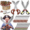 Charniol 24 Pieces Inflatable Pirate decorative replica blades Halloween Toy decorative replica blade Party Favors Birthday Supplies Inflated cutting tool for Swimming Pool Cosplay Stage Props Costume Accessories