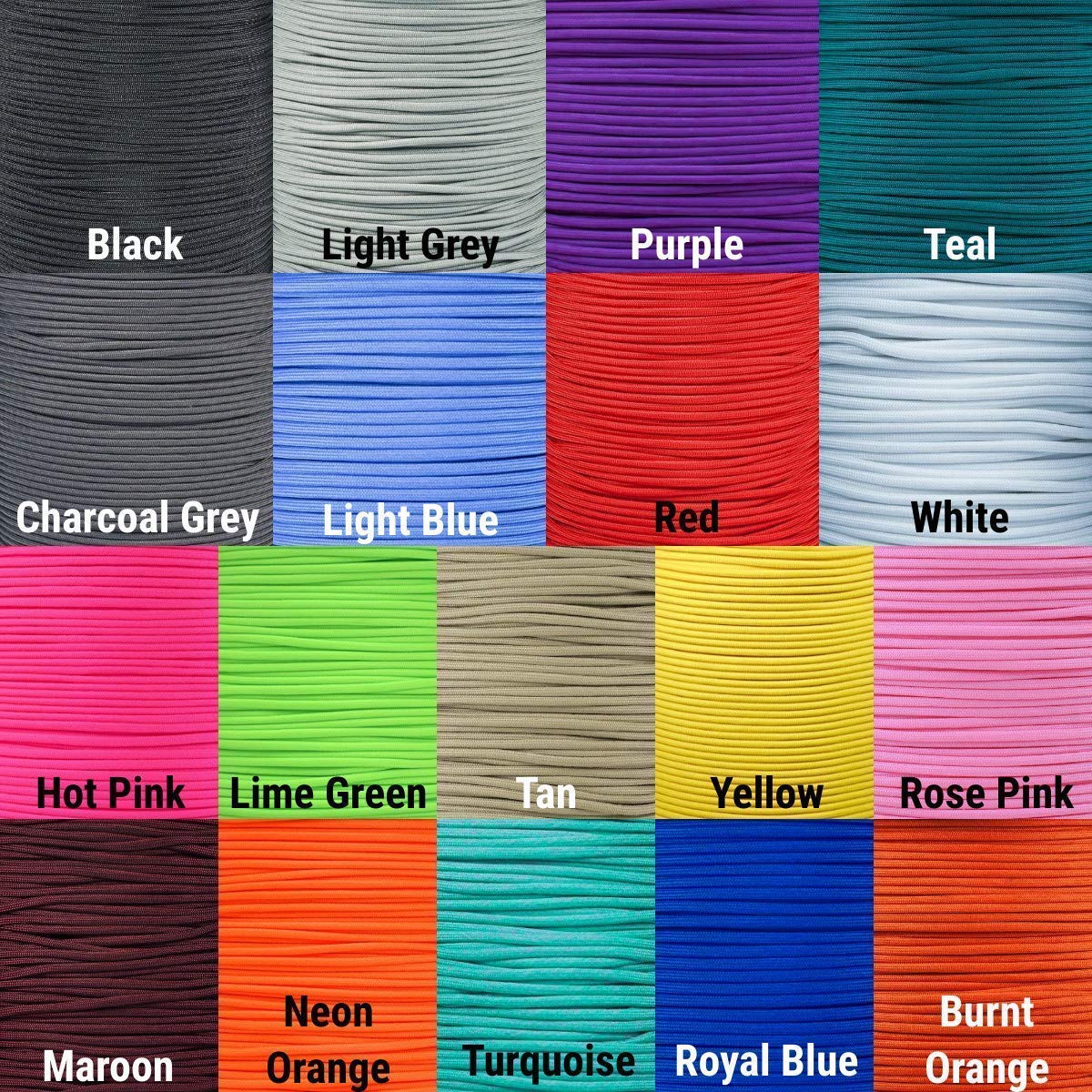 Bubbasgaragetv - Large Heavy Duty Paracord Zipper Pulls (Black)