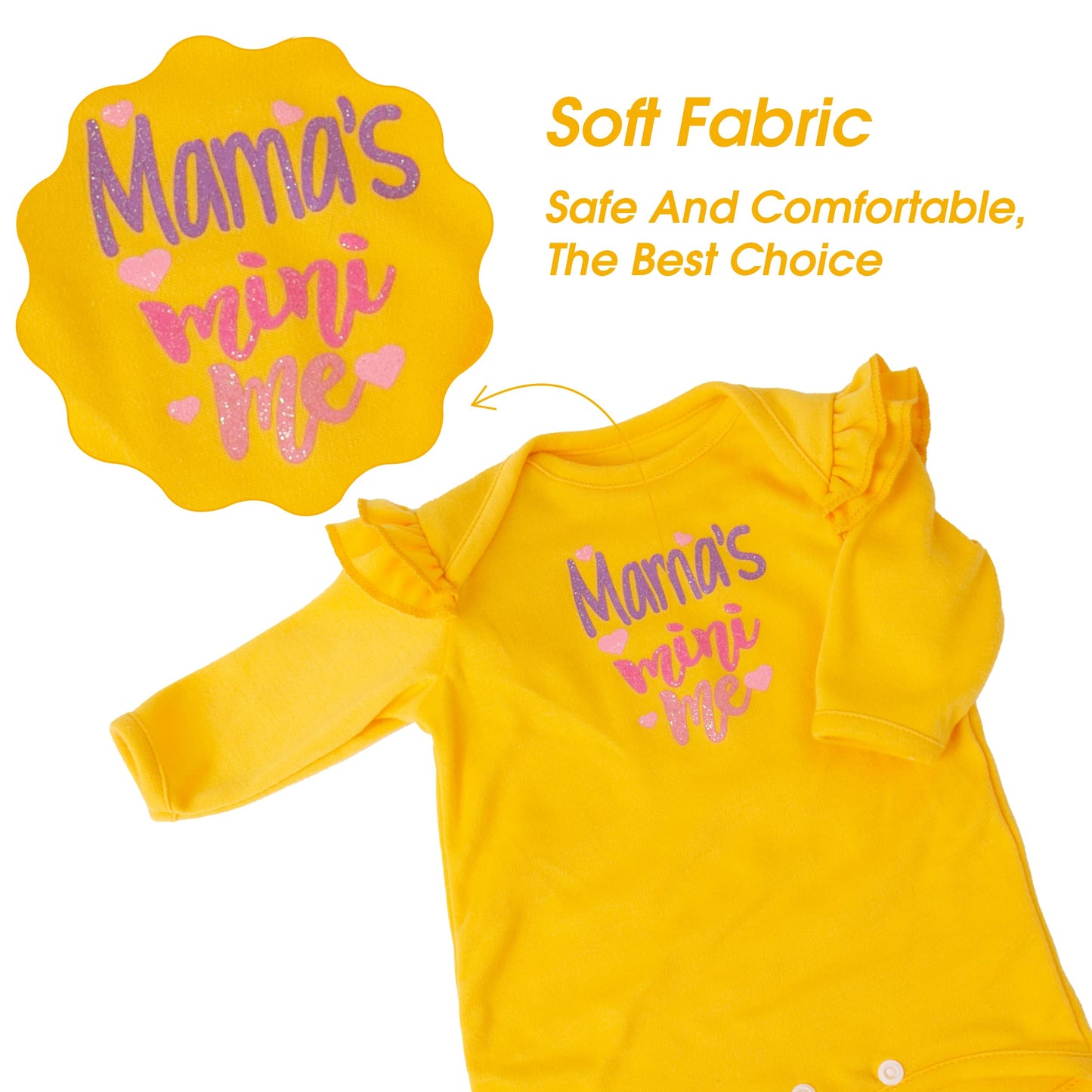 Milidool Reborn Baby Doll Clothes For 20-24 Inch Doll Clothes Reborn Baby Girl 3 Pcs 22 Inch Yellow Baby Doll Outfit Accessories Set For Lifelike Newborn Realistic Baby Dolls Toy Girls
