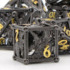 HNCCESG DND Dice Eagle Design of 7Piece Dice,Metal Dice DND for Dungeons and Dragons,D&D Dice for RPG Role Playing(Black)