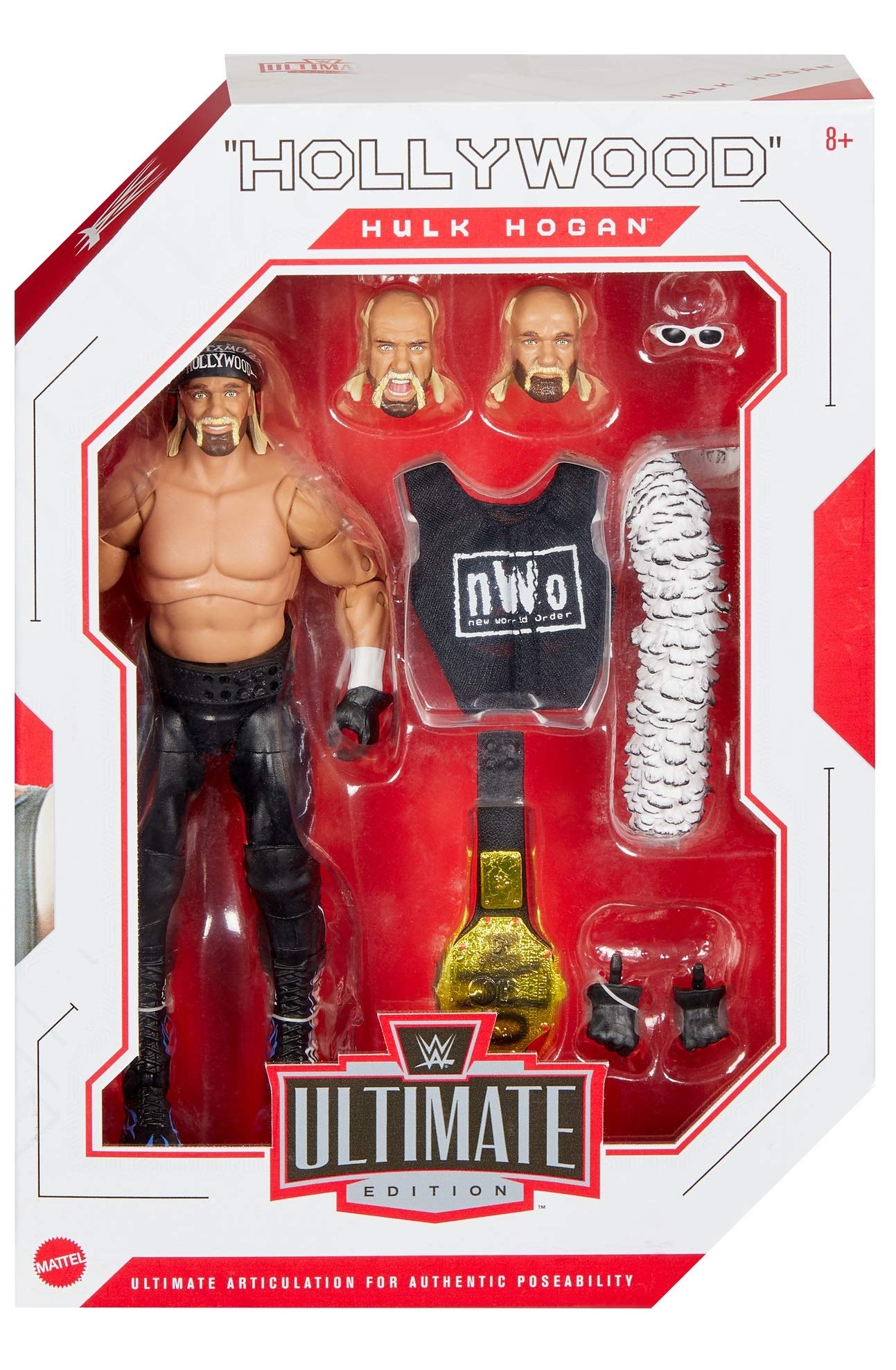 Wwe Ultimate Edition Wave 7 Hollywood Hogan Action Figure 6 In With Interchangeable Entrance Jacketlanternextra Head And Swappable Hands For Ages 8 Years Old And Up