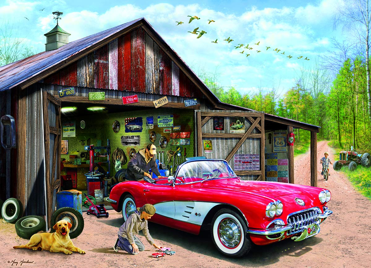 Out Of Storage (1959 Corvette) By Greg Girdano 1000-Piece Puzzle