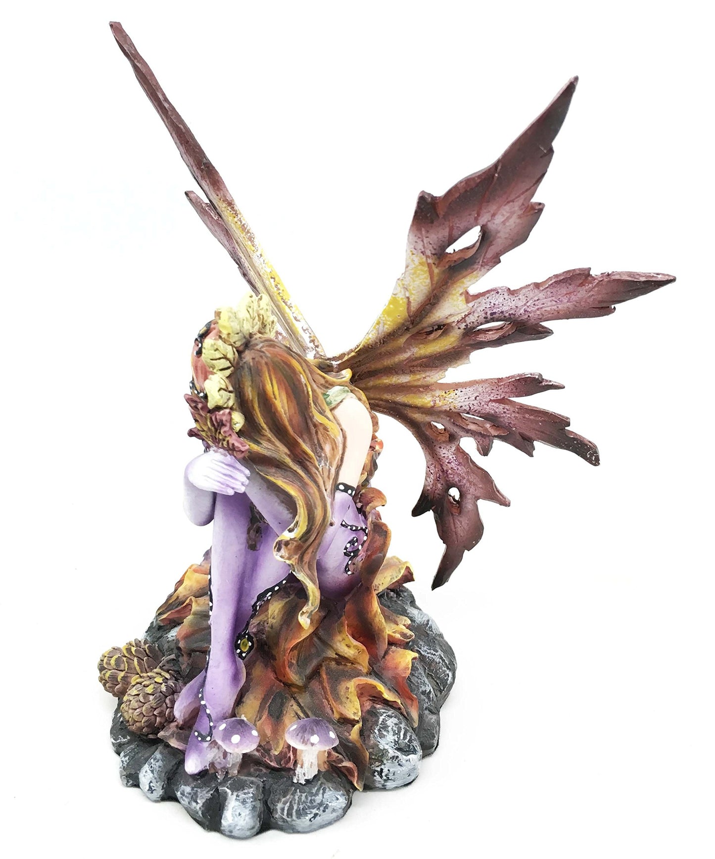 George S. Chen Imports Purple Fairy Sitting Collectible Figurine Decoration Statue Décor