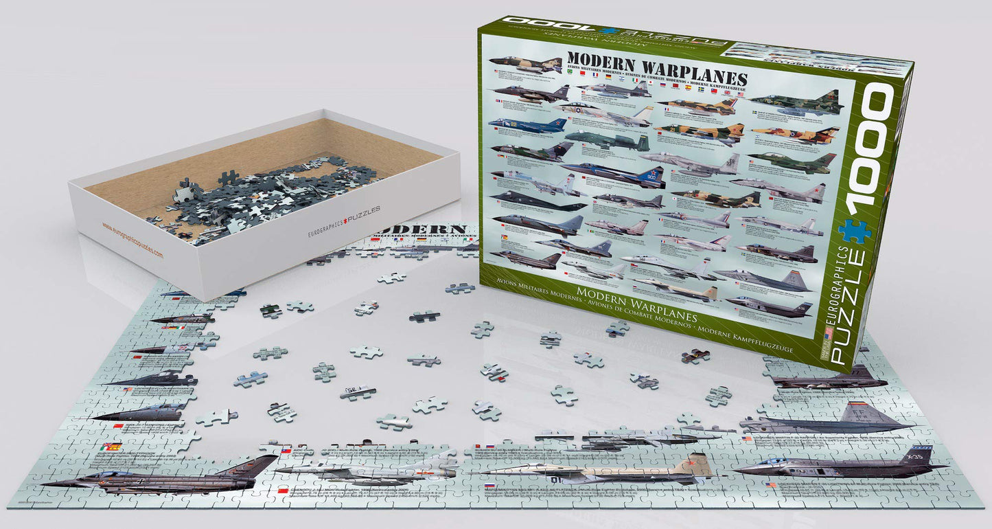 Eurographics Modern Warplanes Puzzle (1000-Piece)