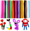 Caydo 1000 Pieces Pipe Cleaners Assorted 20 Colors Chenille Stems Bulk for Kids Art and Crafts Projects and Decorations(6 mm x 1