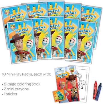 トイストーリー Disney Toy Story 4 Mini Coloring Play Pack 1 Count Multicolor Model 45026 Wax Material