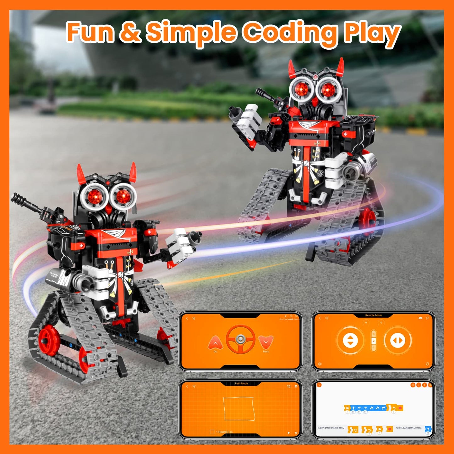 GILI Robot Building Remote Control Gift STEM Building Kit for Boys 8-12 - 3 in 1 Educational Toys for 6 7 8 9 10 11 12 + Year Ol