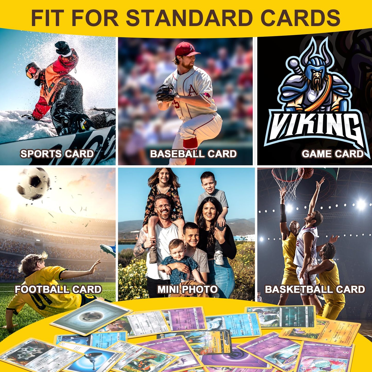 1200 Counts Card Sleeves Top Loaders For Trading Cards, Penny Soft Sleeves Baseball Card Sleeves Protectors Fit For Sports Cards