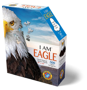 Madd Capp Puzzles - I Am Eagle - 300 Pieces - Animal Shaped Jigsaw Puzzle
