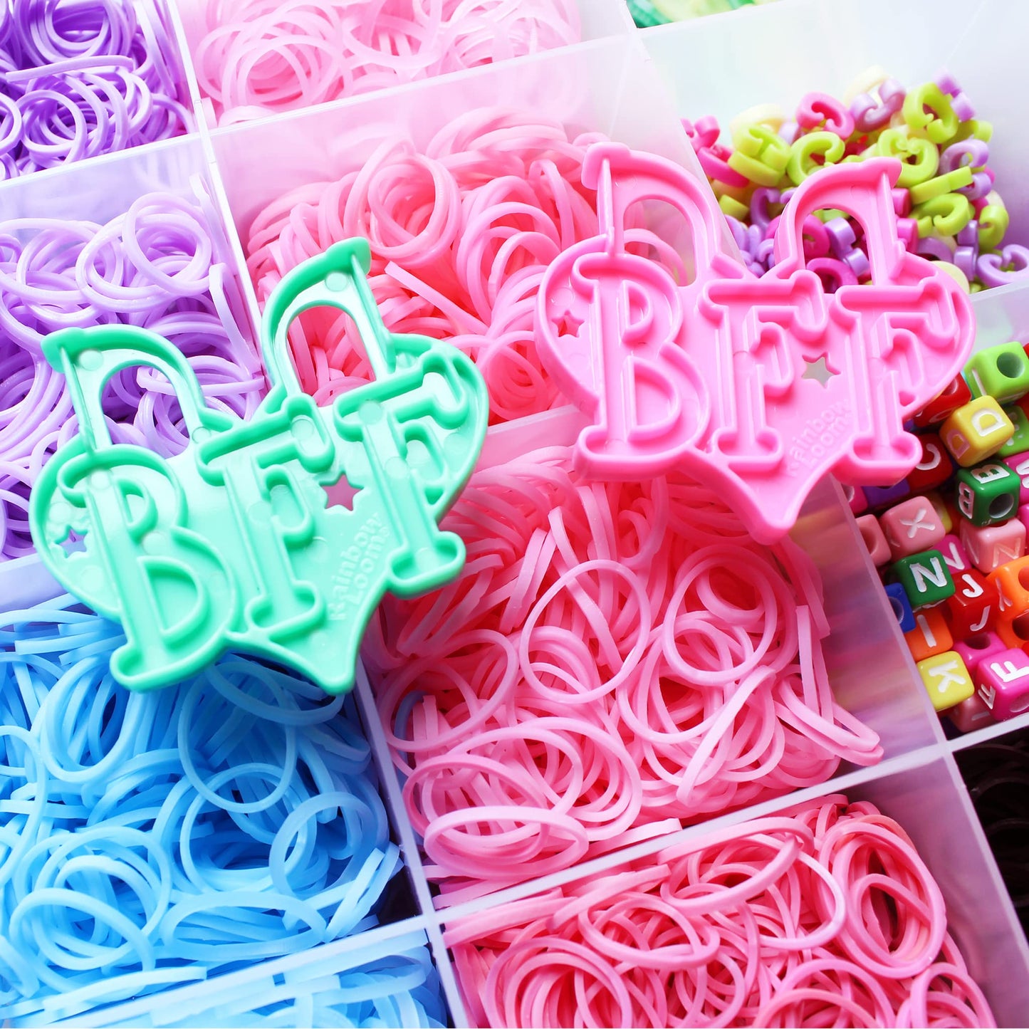 Rainbow Loom Bff Mega Button Set Featuring New Bff Loom