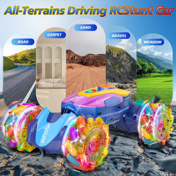 maxkes Gesture Sensing RC Stunt Car Remote Control Car 360 Rotating 4WD 2.4Ghz RC Cars Transform Car Toys for Boys 4-7 Birthday