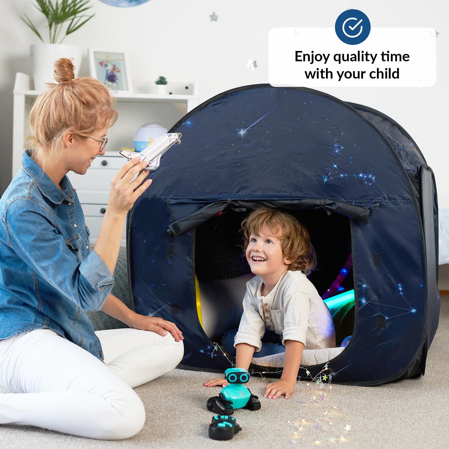 Sensory Tent | Calm Corner For Children To Play And Relax | Sensory Corner | Helps With Autism, Spd, Anxiety & Improve Focus | B