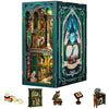 Fsolis Book Nook Kits For Adults, Diy Miniature House Kit Puzzle Booknook Magic Halloween Book Nook Bookshelf Alley Decorative Bookends For Women Teenagers (Darkness Common Room)